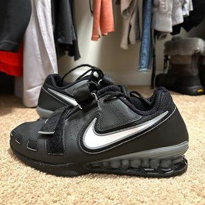 Nike Romaleos 2 Black Grey Weightlifting Powerlift Shoes 476927-010 Mens Si 9 US